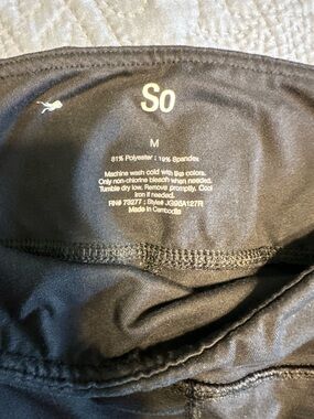 SO Black Workout pocket Leggings
